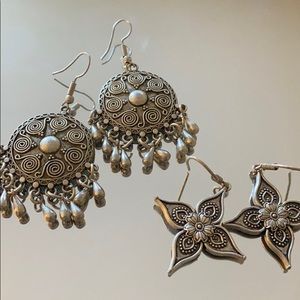 Silver earrings from Morocco